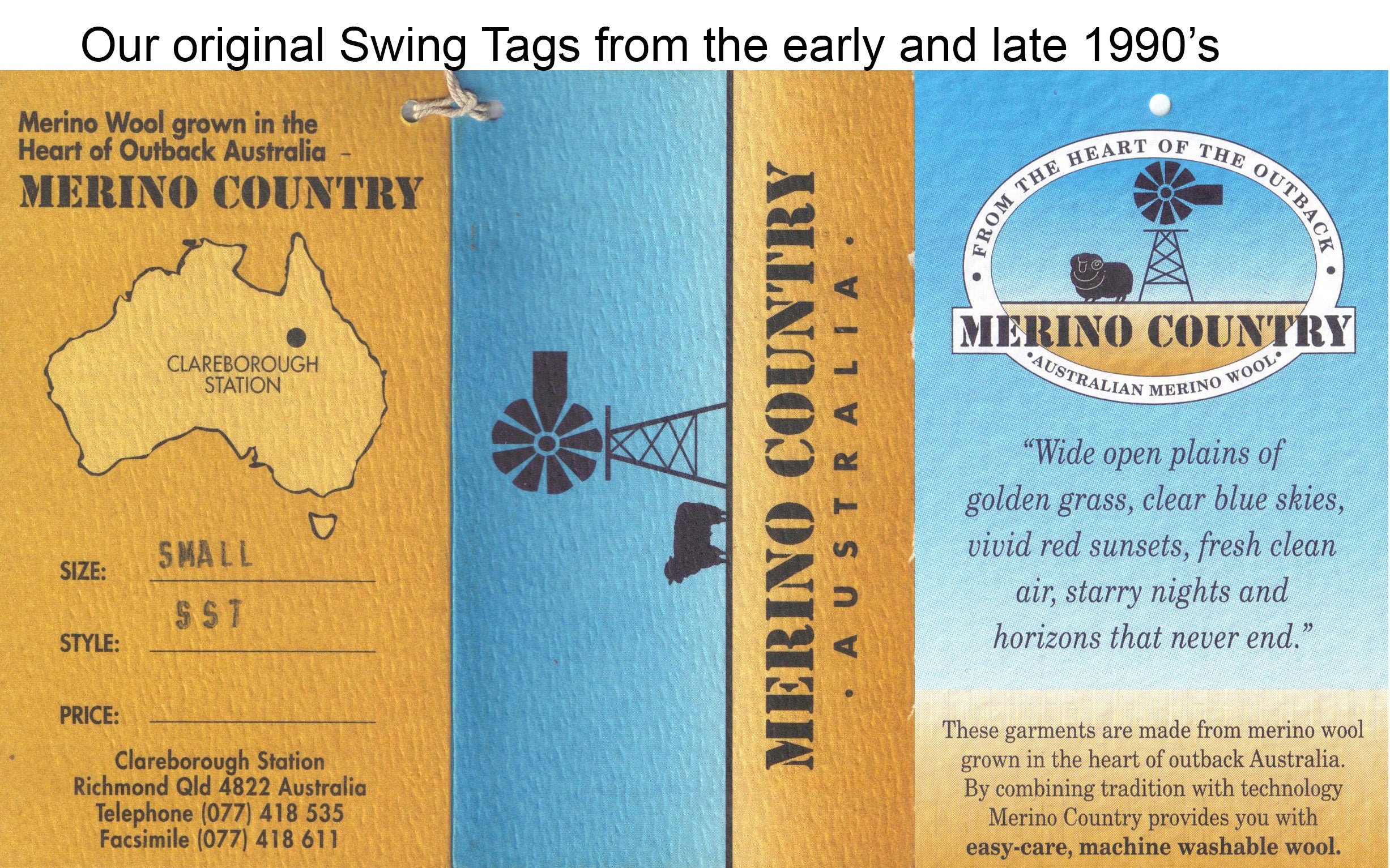 Merino Country Swing tag
