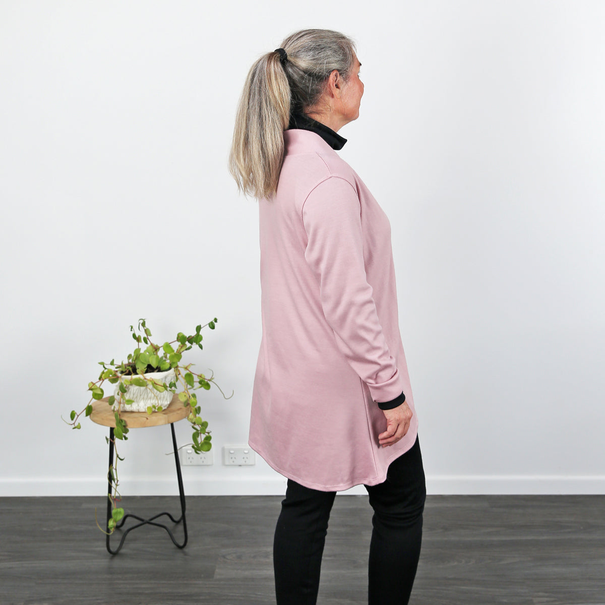 Merino Short Swing Jacket Back