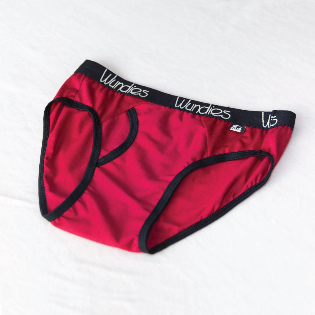 Mens Wundies red- wool underwear