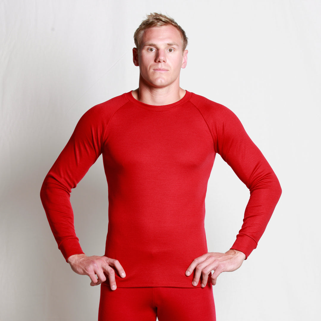 Raglan Merino T-shirt Red