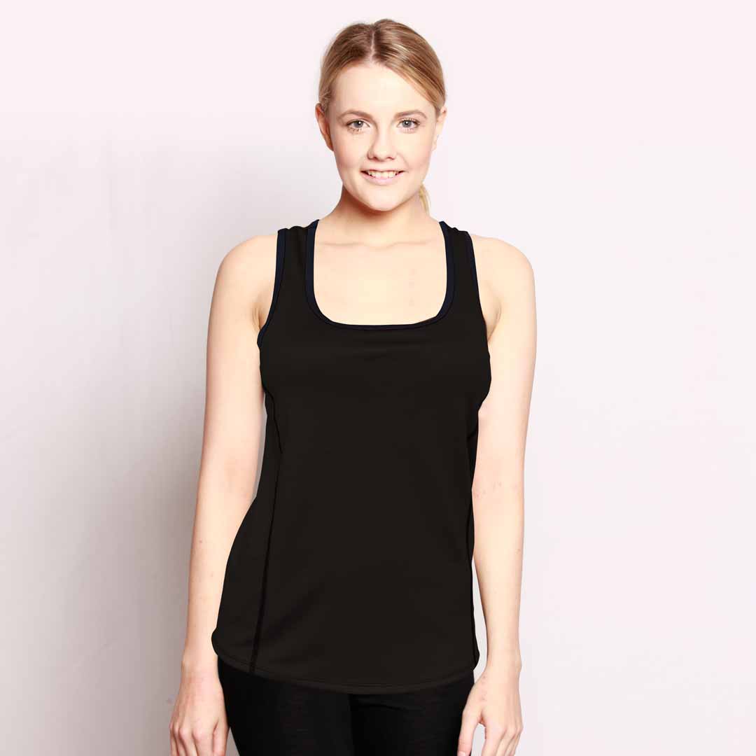 Merino Sports Top with Shelf Bra