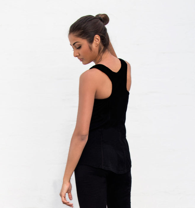 Merino Sports Top with Shelf Bra