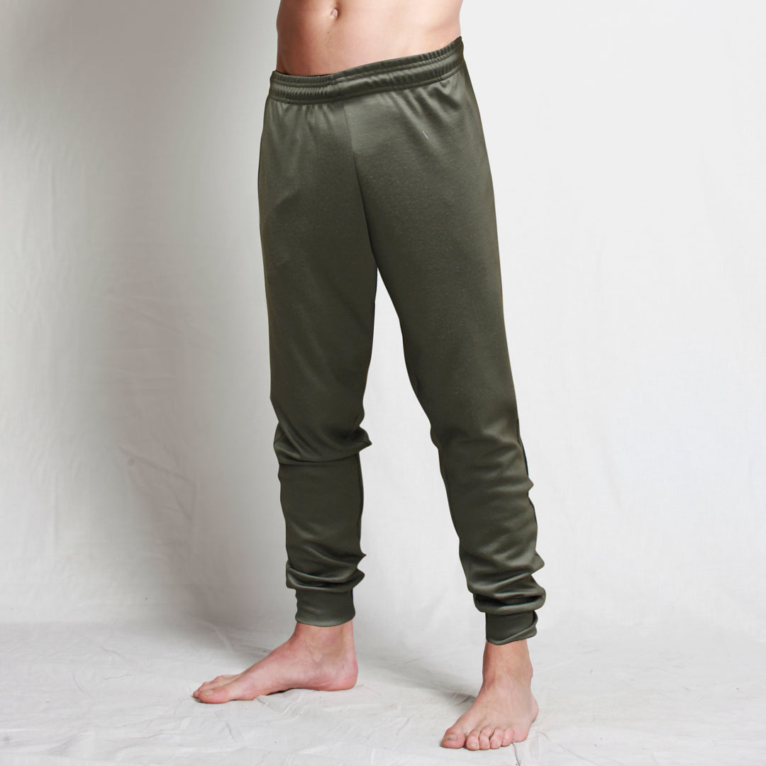 Merino Comfy Track Pants - Olive