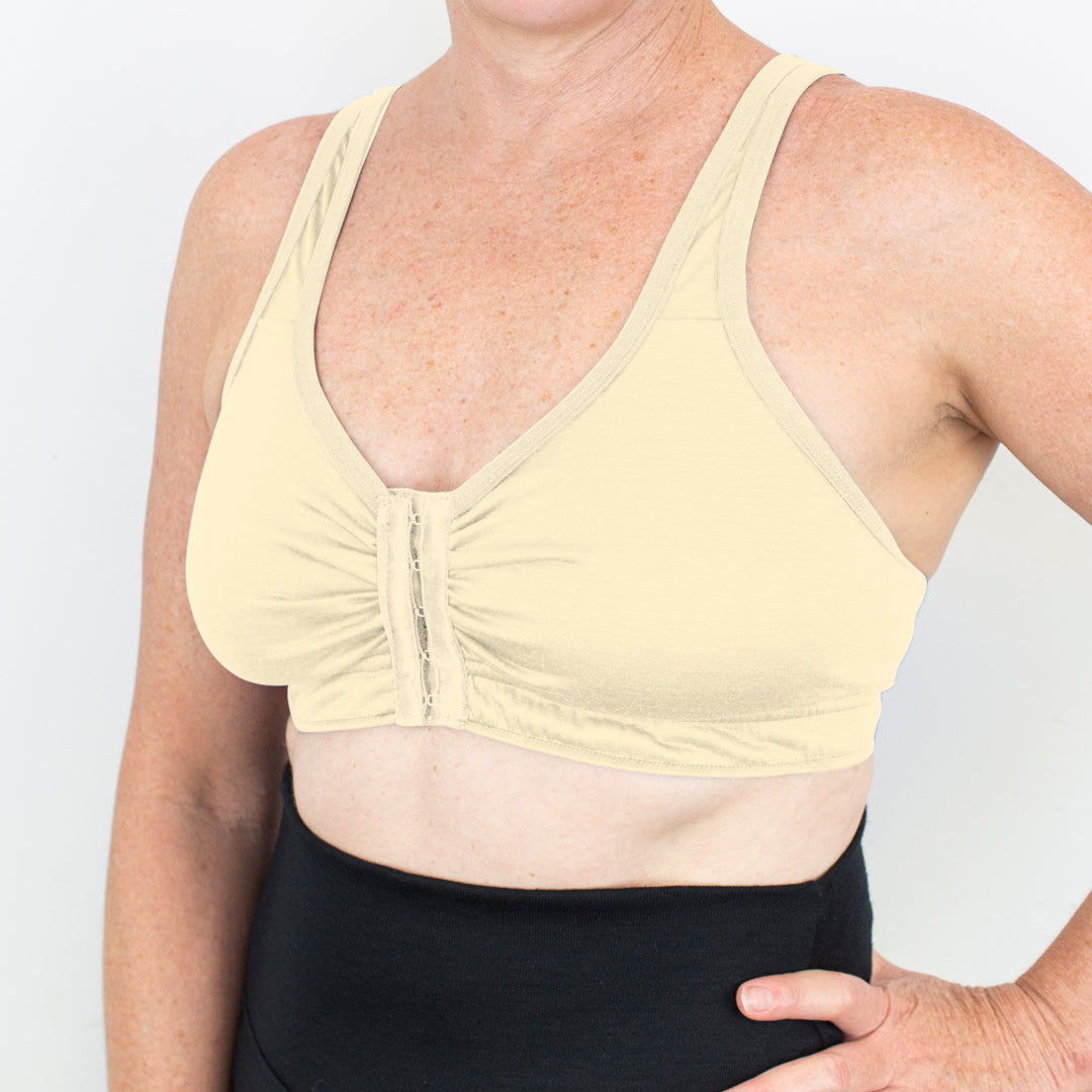 Merino Front Opening Bra Natural