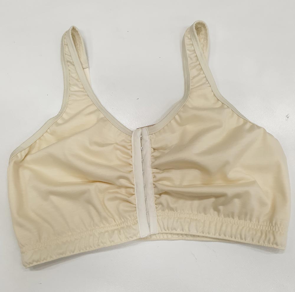 Natural Colour Merino Front Opening Bra