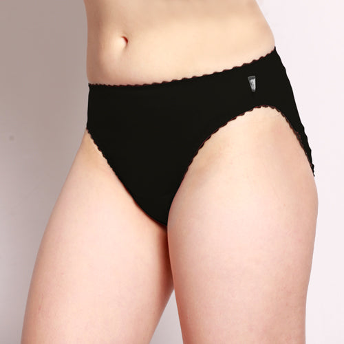 Merino Hi-Cut Briefs Black