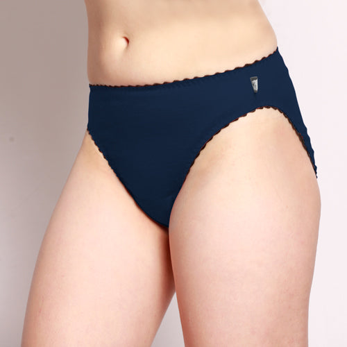 Merino Hi-Cut Briefs Navy