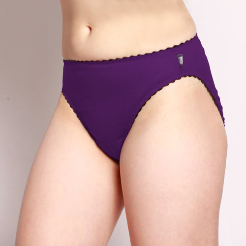 Merino Hi-Cut Briefs Purple