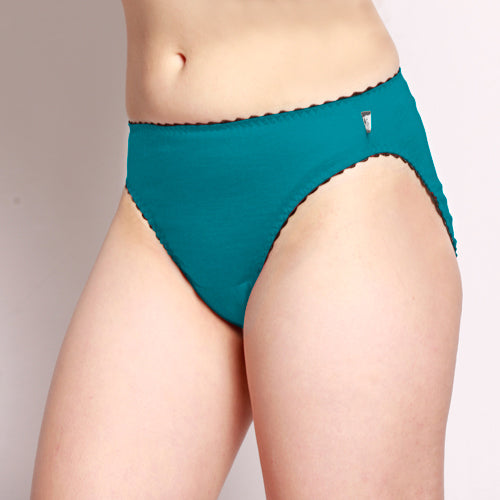 Merino Hi-Cut Briefs Teal