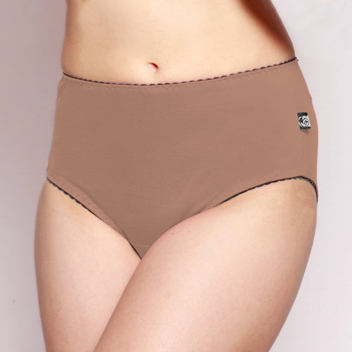 Womens Full Brief Merino underwear Taupe