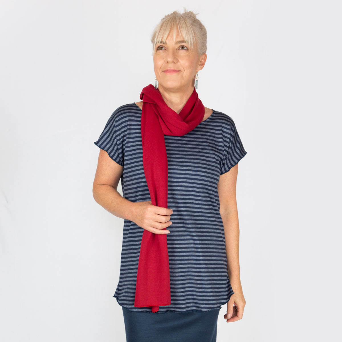 Merino Country Scarf red