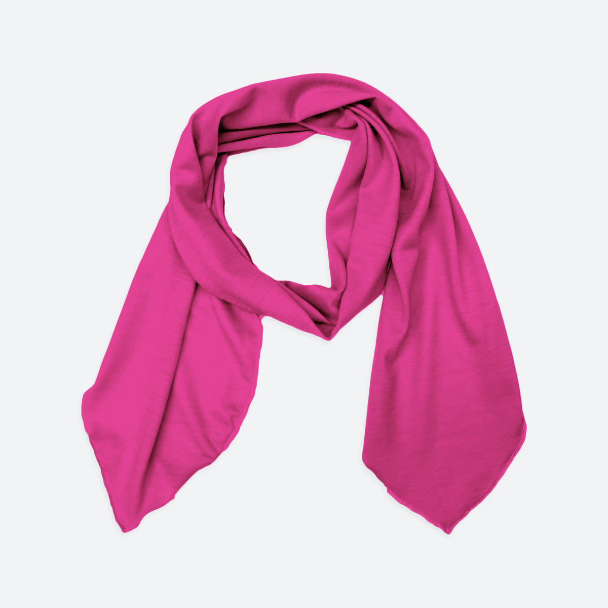 Merino Light Narrow Scarf in hot Pink