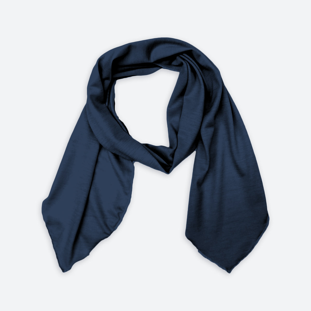 Merino Light Narrow Scarf in Navy