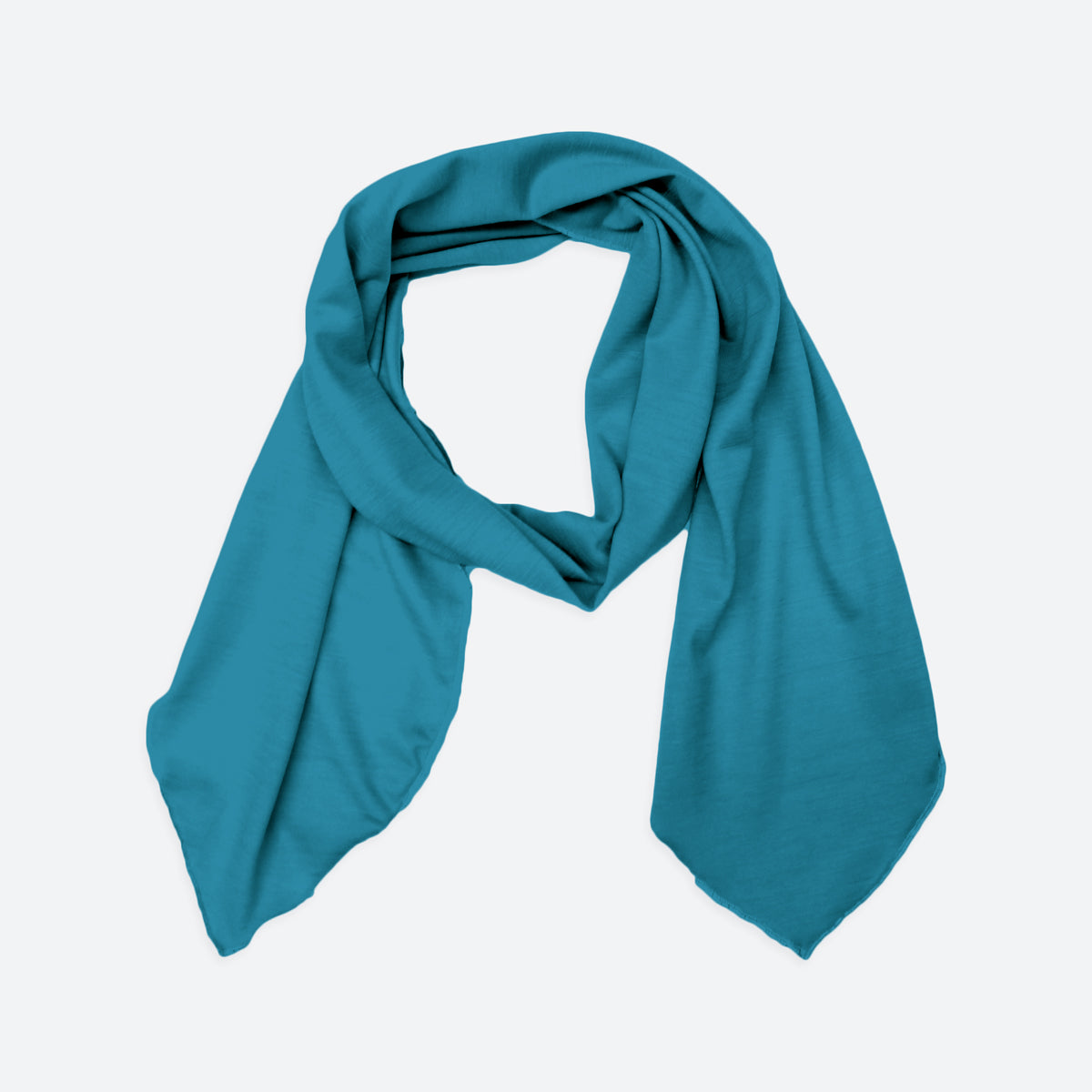 Merino Light Narrow Scarf in teal