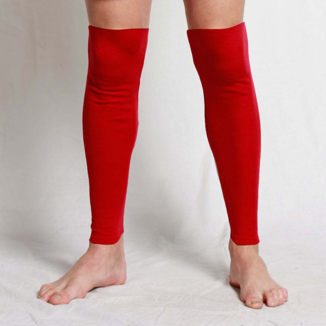 Merino Leg Warmers Red