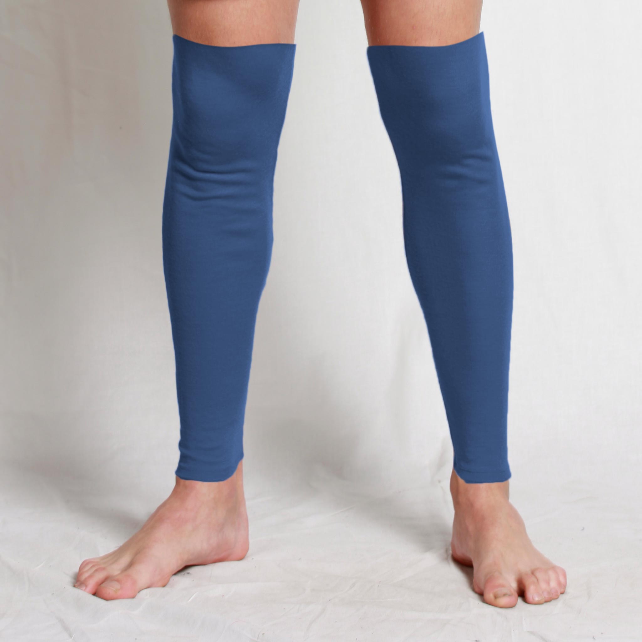 Merino Blue Leg Warmers