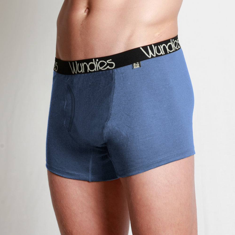 Men's Merino fitted boxers with fly