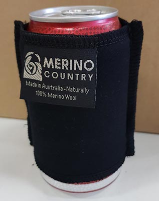 Merino Can Cooler Black