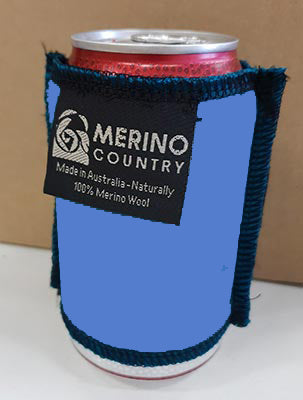 Merino Can Cooler Blue