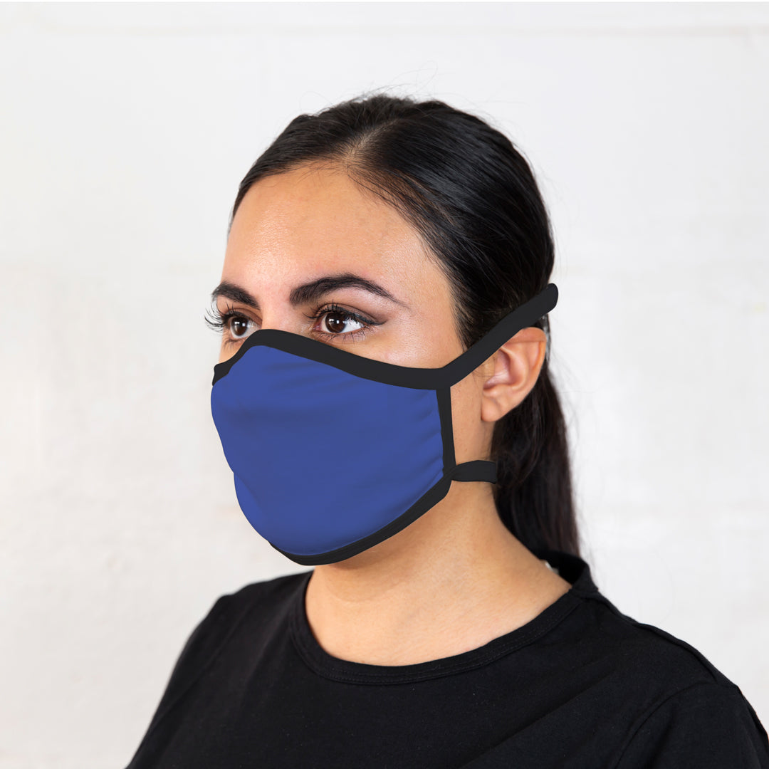 Blue Merino Face Mask