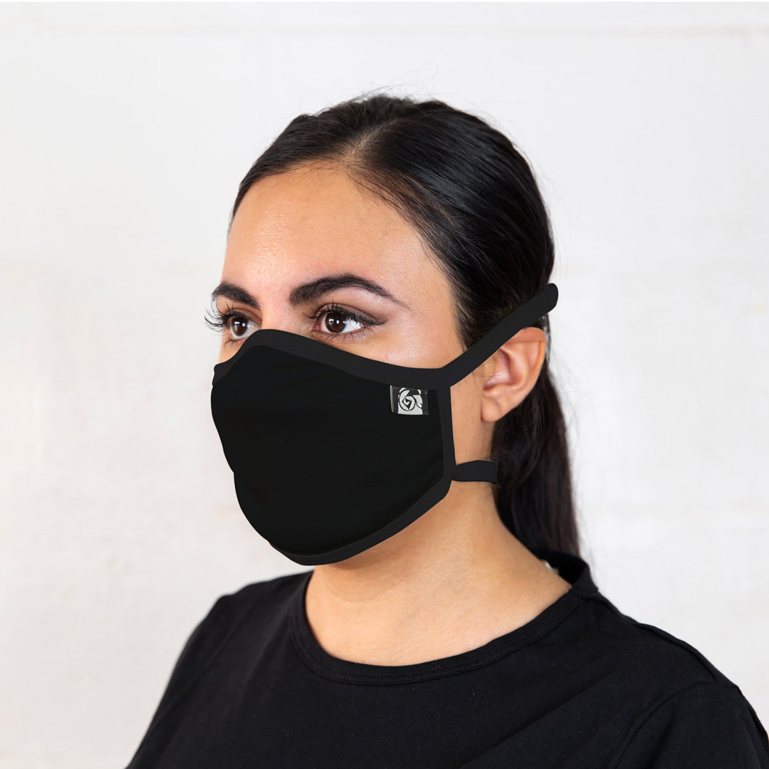 Black Merino Face Mask