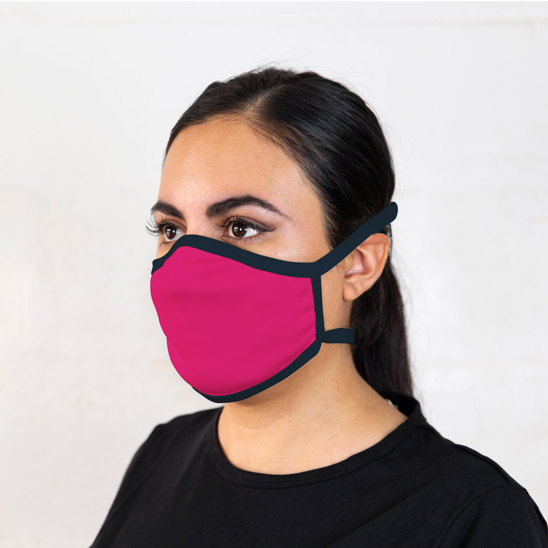 Pink Merino Face Mask