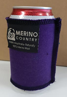 Merino Can Cooler Purple