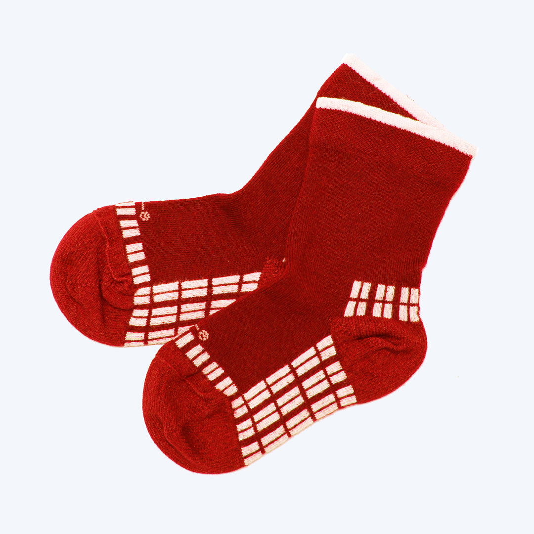 Kids Merino Socks Red